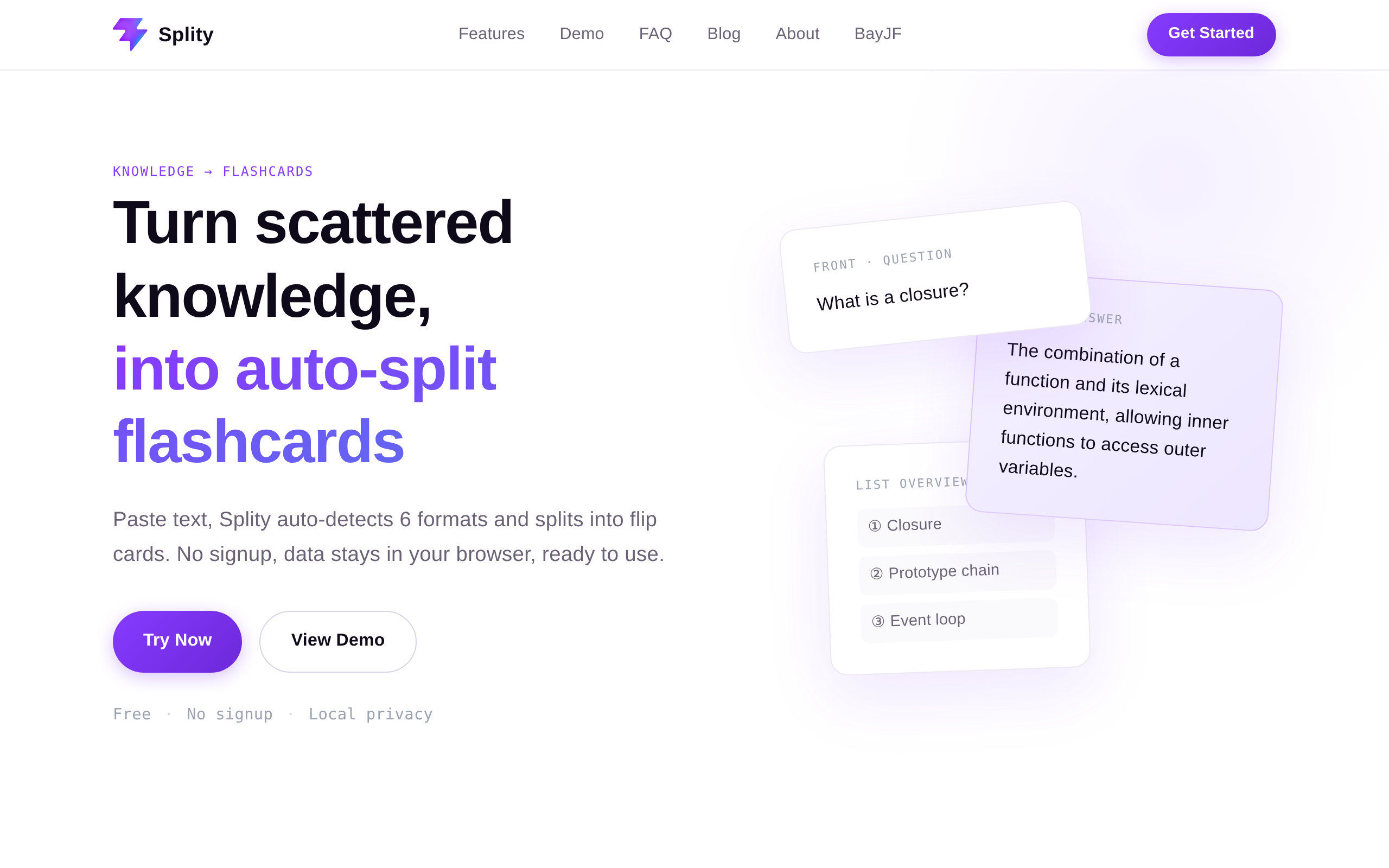 Splity product preview